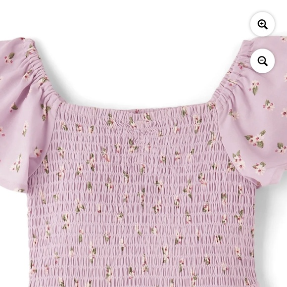 The Children’s Place Girls Lilac Floral Dress Size XL (14) NWT - Picture 2 of 6